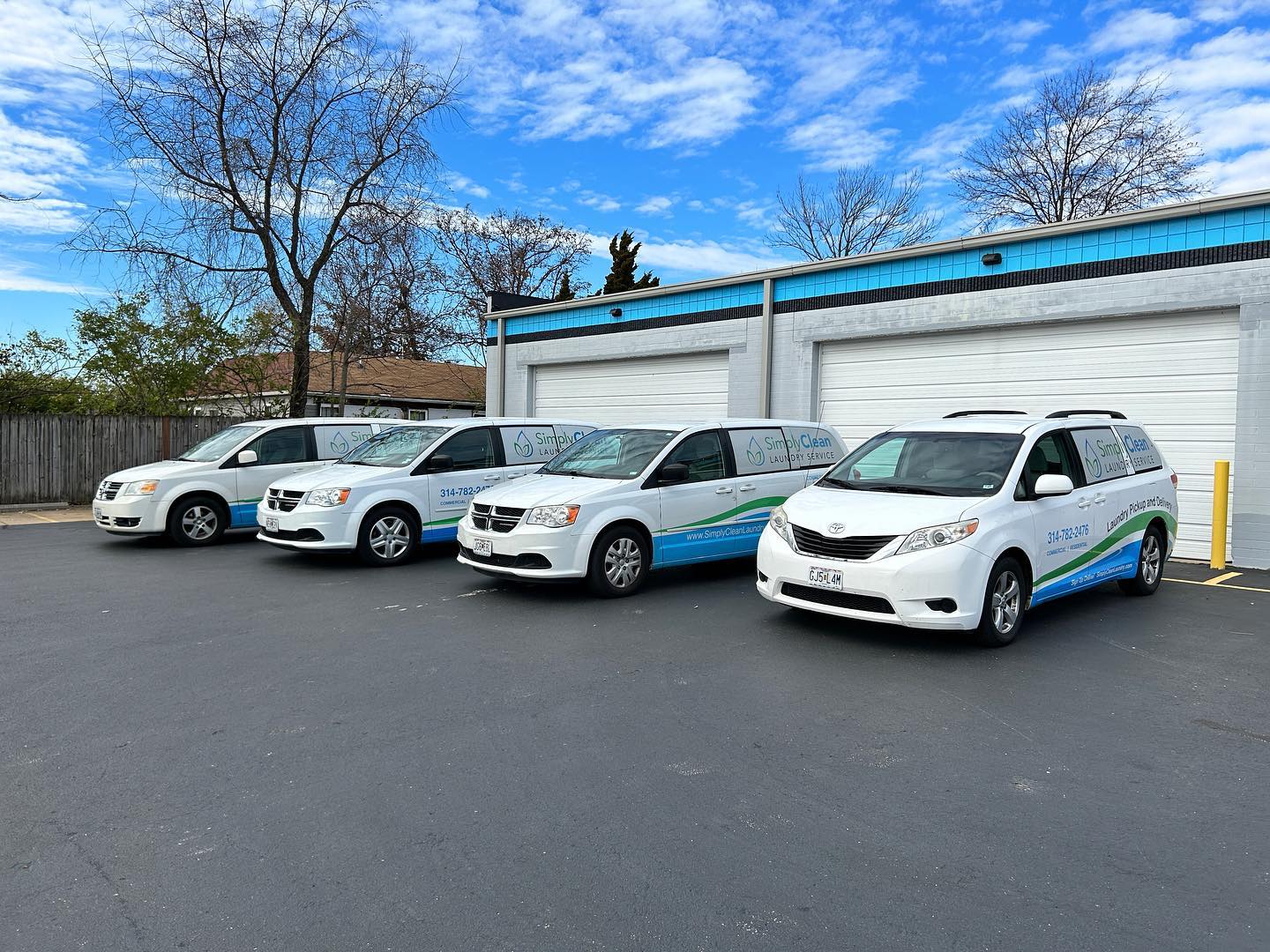 Simply Clean Laundry Service vehicles